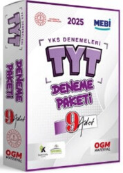 2025 ÖSYM YKS - TYT MEBİ OGM Deneme Paketi Güncel 9lu Fasikül Set - 1