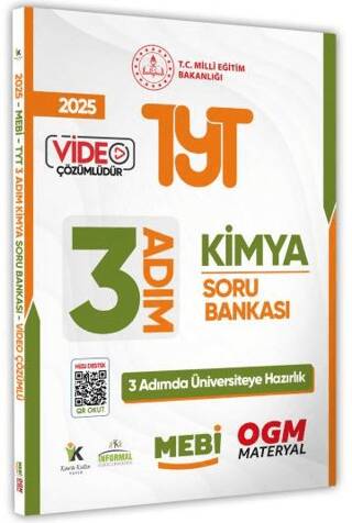 2025 TYT MEBİ-OGM 3 ADIM Kimya Soru Bankası Video Çözümlü - 1