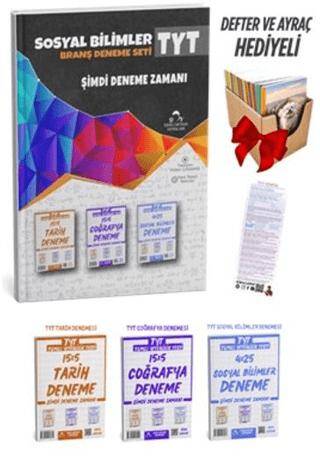 2025 TYT Sosyal Bilimler 3 Fasikül 34 Deneme Sınavı Seti + Defter Hediyeli - 1