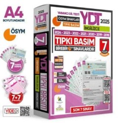 2025 YDT İngilizce Tıpkı Basım 7lı Deneme Paketi - 1