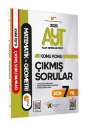 2025 YKS-AYT Matematik-Geometri Karakutu Konu Konu Çıkmış Soru Bankası ÖSYM Son 7 Yıl D. Çözümlü - 1