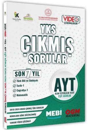 2025 YKS-AYT MEBİ Eşit Ağırlık TM Çıkmış Soru Bankası Konu Konu Son 7 Yıl Video-PDF Çözümlü - 1