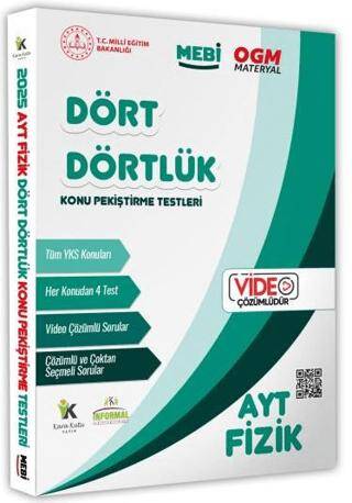 2025 YKS-AYT MEBİ-OGM Dört Dörtlük Fizik Pekiştirme Testi Soru Bankası Video Çözümlü - 1
