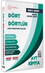 2026 YKS-AYT MEBİ-OGM Dört Dörtlük Kimya Pekiştirme Testi Soru Bankası Video Çözümlü - İnformal Yayınları