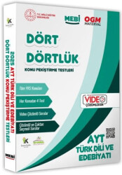 2025 YKS-AYT MEBİ-OGM Dört Dörtlük Türk Dili Edebiyatı Pekiştirme Testi Soru Bankası Video Çözümlü - 1