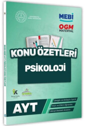 2025 YKS-AYT MEBİ-OGM Psikoloji Pratik Konu Özet Kitabı Renkli A4 Boyut Görsel Destekli - Karakutu Yayın