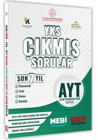 2025 YKS-AYT MEBİ SAYISAL Çıkmış Soru Bankası Konu Konu Son 7 Yıl Video-PDF Çözümlü - 1