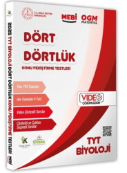 2025 YKS-TYT MEBİ-OGM Dört Dörtlük Biyoloji Pekiştirme Testleri Soru Bankası Video Çözümlü - 1