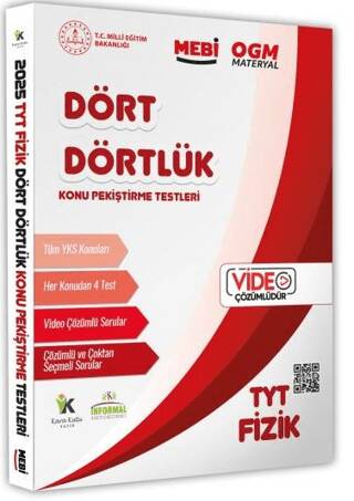 2025 YKS-TYT MEBİ-OGM Dört Dörtlük Fizik Pekiştirme Soru Bankası Video Çözümlü - 1
