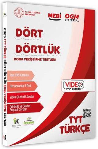 2025 YKS-TYT MEBİ-OGM Dört Dörtlük Türkçe Pekiştirme Testi Soru Bankası Video Çözümlü - 1