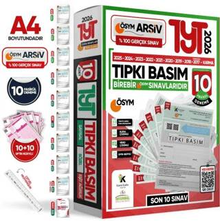 2026 YKS TYT ÖSYM Çıkmış Soru Tıpkı Basım 10lu Deneme Paketi Türkiye Geneli Video ve Dijital Çözümlü - 1
