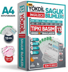 2025 YÖKDİL İngilizce Sağlık Bilimleri ÖSYM Çıkmış Soru Tıpkı Basım Paket Deneme 13li Türkiye Geneli - 1