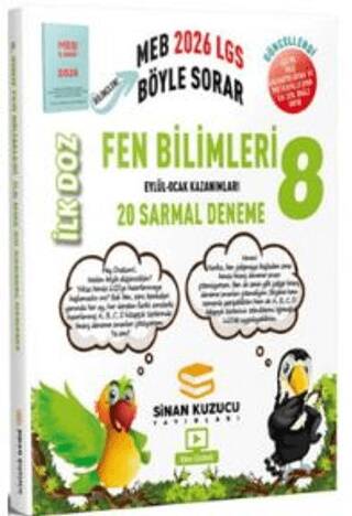 2026 8. Sınıf Fen Bilimleri İlk Doz Sarmal Branş Denemeleri - 1