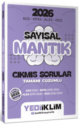 2026 AGS KPSS ALES DGS Sayısal Mantık Tamamı Çözümlü Çıkmış Sorular - Yediiklim Yayınları