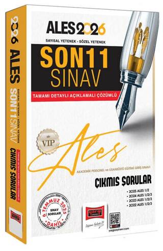 2026 ALES VİP Sayısal-Sözel Yetenek Son 11 Sınav Çıkmış Sorular 6 Temmuz Dahil - 1