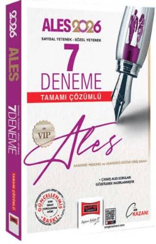 2026 ALES VIP Sayısal-Sözel Yetenek Tamamı Çözümlü 7 Deneme - 1