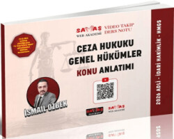 2026 Ceza Hukuku Genel Hükümler Konu Anlatımı - Savaş Yayınevi