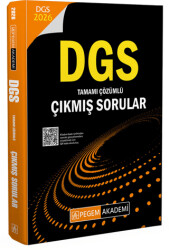 2026 DGS Çıkmış Sorular Tamamı Çözümlü - Pegem Akademi Yayıncılık