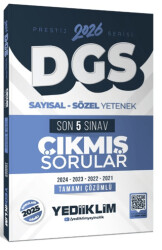 2026 DGS Prestij Serisi Sayısal Sözel Yetenek Tamamı Çözümlü Son 5 Sınav Çıkmış Sorular - Yediiklim Yayınları