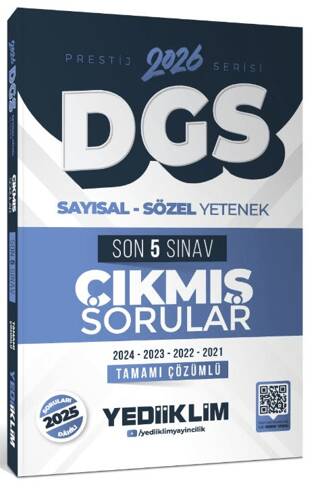2026 DGS Prestij Serisi Sayısal Sözel Yetenek Tamamı Çözümlü Son 5 Sınav Çıkmış Sorular - 1
