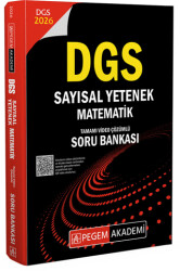 2026 DGS Sayısal Yetenek Matematik Tamamı Video Çözümlü Soru Bankası - Pegem Akademi Yayıncılık