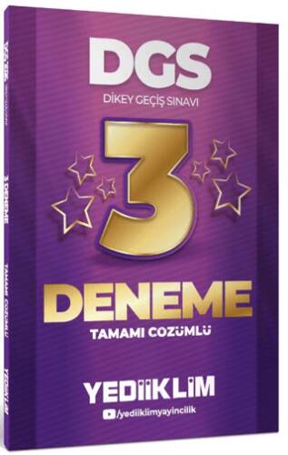 2026 DGS Tamamı Çözümlü 3 Yıldız Deneme - 1