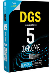 2026 DGS Tamamı Çözümlü 5 Deneme - 1