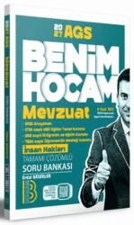 2026 KPSS AGS Mevzuat Tamamı Çözümlü Soru Bankası - Benim Hocam Yayınları