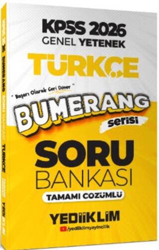 2026 KPSS Genel Yetenek Bumerang Türkçe Tamamı Çözümlü Soru Bankası - 1