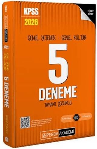 2026 KPSS Genel Yetenek Genel Kültür 5 Deneme Çözümlü - 1