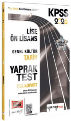 2026 KPSS Lise-Ön Lisans Genel Kültür Tarih Çek Kopart Yaprak Test - 1