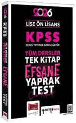 2026 KPSS Lise Ön Lisans GK-GY Tüm Dersler Tek Kitap Efsane Çek Kopart Yaprak Test - 1