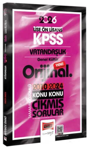 2026 KPSS Lise-Önlisans Vatandaşlık Orijinal 2010-2024 Konu Konu Çıkmış Sorular - 1