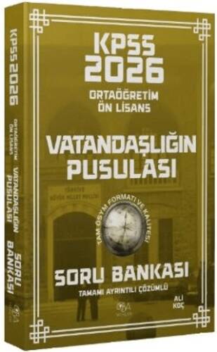 2026 KPSS Lise Ortaöğretim Ön Lisans Vatandaşlık Vatandaşlığın Pusulası Soru Bankası Çözümlü - 1