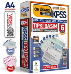 2026 KPSS Ön Lisans ÖSYM Çıkmış Soru Tıpkı Basım 6lı Deneme Paketi Türkiye Geneli Dijital Çözümlü - 1