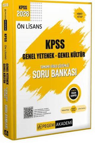 2026 KPSS Ön Lisans Soru Bankası Genel Yetenek Genel Kültür Tamamı Video Çözümlü - 1