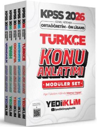 2026 KPSS Ortaöğretim Ön Lisans Genel Yetenek Genel Kültür Konu Anlatımı Modüler Set - 1