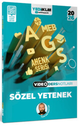 2026 MEB AGS Ahenk Serisi Sözel Yetenek Video Ders Notları - Yediiklim Yayınları