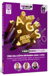 2026 MEB AGS Ahenk Serisi Türk Milli Eğitim Sisteminin Genel Yapısı Video Ders Notları - Yediiklim Yayınları