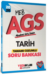 2026 MEB AGS Tarih Tamamı Çözümlü Soru Bankası - Yediiklim Yayınları