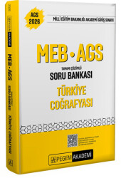 2026 MEB-AGS Türkiye Coğrafyası Soru Bankası Tamamı Çözümlü - 1