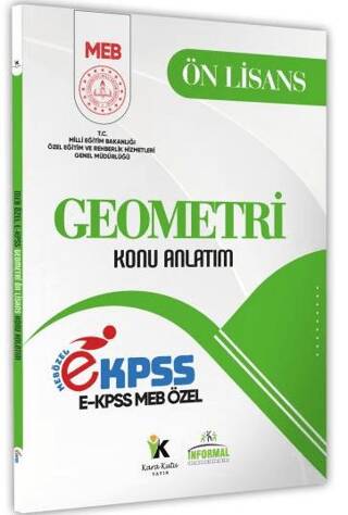 2026 MEB Özel EKPSS Ön Lisans - Ortaöğretim Geometri Konu Anlatımı Kitabı - 1