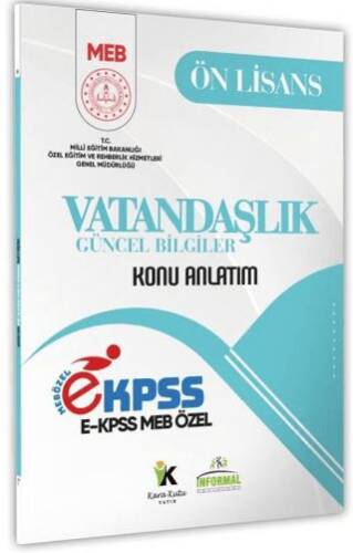 2026 MEB Özel EKPSS Ön Lisans - Ortaöğretim Vatandaşlık - Güncel Bilgiler Kitabı - 1
