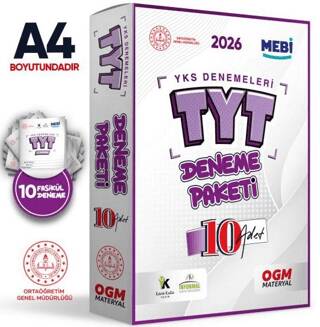 2026 ÖSYM YKS-TYT MEBİ OGM Deneme Paketi Güncel 10lu Fasikül SET Online Seri Deneme Paketi - 1