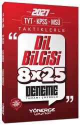 2026 TYT KPSS MSÜ Taktiklerle Dil Bilgisi 8x25 Deneme Çözümlü - Yönerge Yayınları