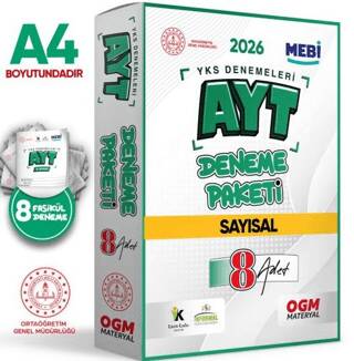 2026 YKS-AYT MEBİ Online Güncel Sayısal 8li Seri Deneme Fasikül Paketi A4 Boyut Renkli - 1