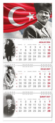 2027 Atatürk Gemici Duvar Takvimi - Ayyıldız - Halk Kitabevi