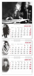 2027 Atatürk Gemici Duvar Takvimi - İmza - Halk Kitabevi