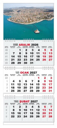 2027 Gemici Duvar Takvimi - Üsküdar - Halk Kitabevi