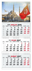 2027 Gemici Duvar Takvimi - Yeni Camii - Halk Kitabevi